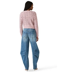 Steve Madden Women's Jordyn Crewneck Cardigan