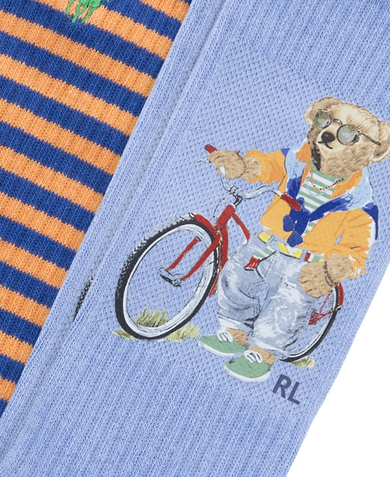Polo Ralph Lauren Men's Printed Crew Socks, 6-Pack