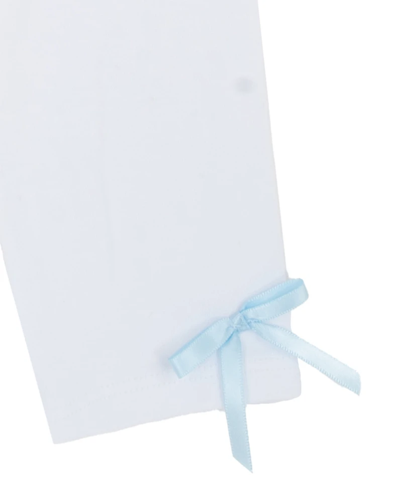 Rare Editions Baby Girls' Scalloped Round Neck Top and Knit Leggings, 2-Piece Set