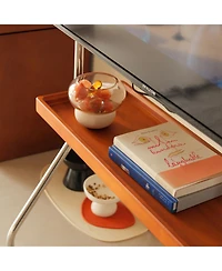 Streamdale Furniture Antique Brown Movable Tv Stand