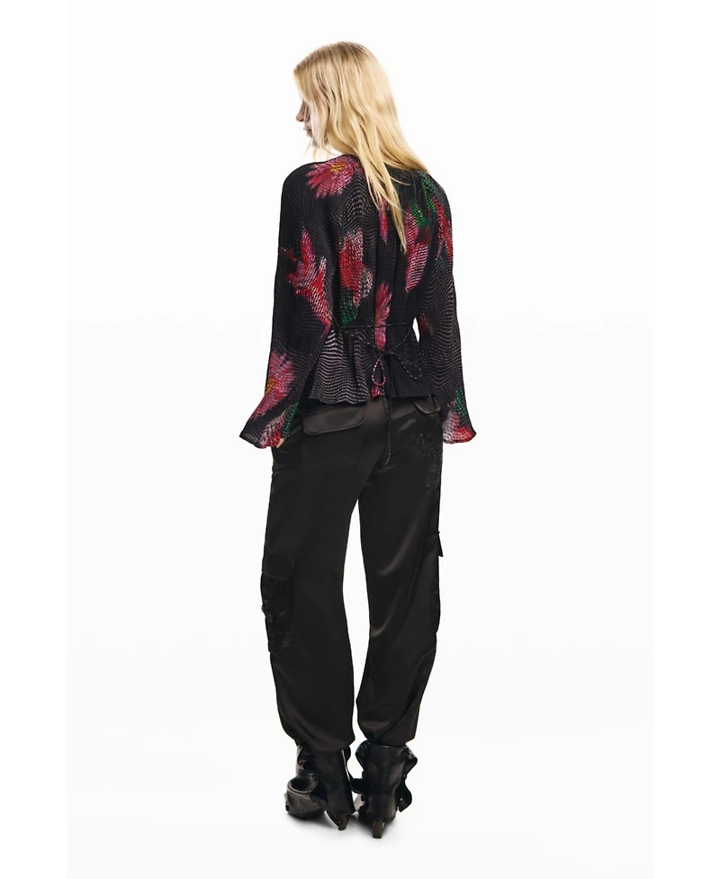 Desigual Women's Pixelated flower blouse