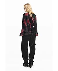Desigual Women's Pixelated flower blouse