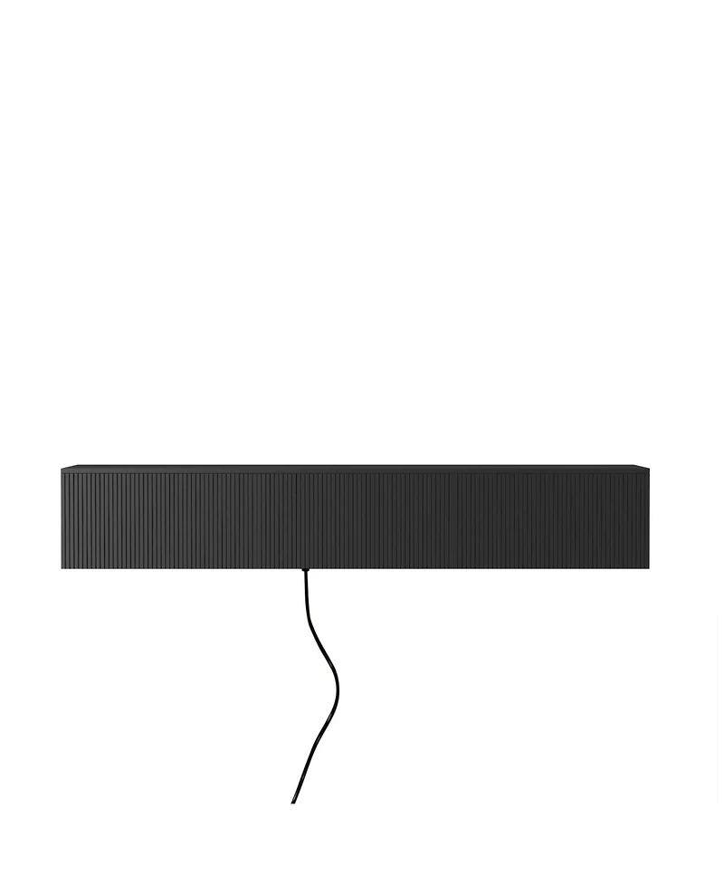 Streamdale Furniture 69" Mdf Floating Wall Mounted Led Tv Stand