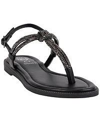 Gc Shoes Women's Embellished Buckle Flat Sandals