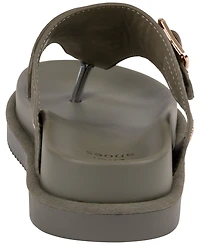 Gc Shoes Women's Buckle Detail Slip-On Flat Sandals
