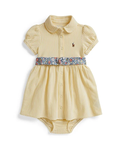 Polo Ralph Lauren Baby Girls' Club Collar Dress and Bloomers