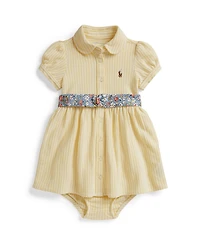 Polo Ralph Lauren Baby Girls' Club Collar Dress and Bloomers