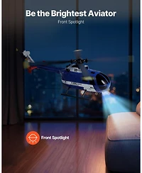 Hongge Remote Control Helicopter with One Key Takeoff Altitude Hold and Night Flight Lights