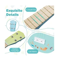 Hongge Kids Beginner Ukulele with Nylon Strings and Basswood Body for Early Music Learning