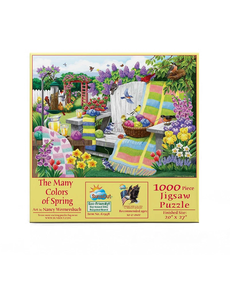 SunsOut The Many Colors of Spring 1000 piece Jigsaw Puzzle for Adults