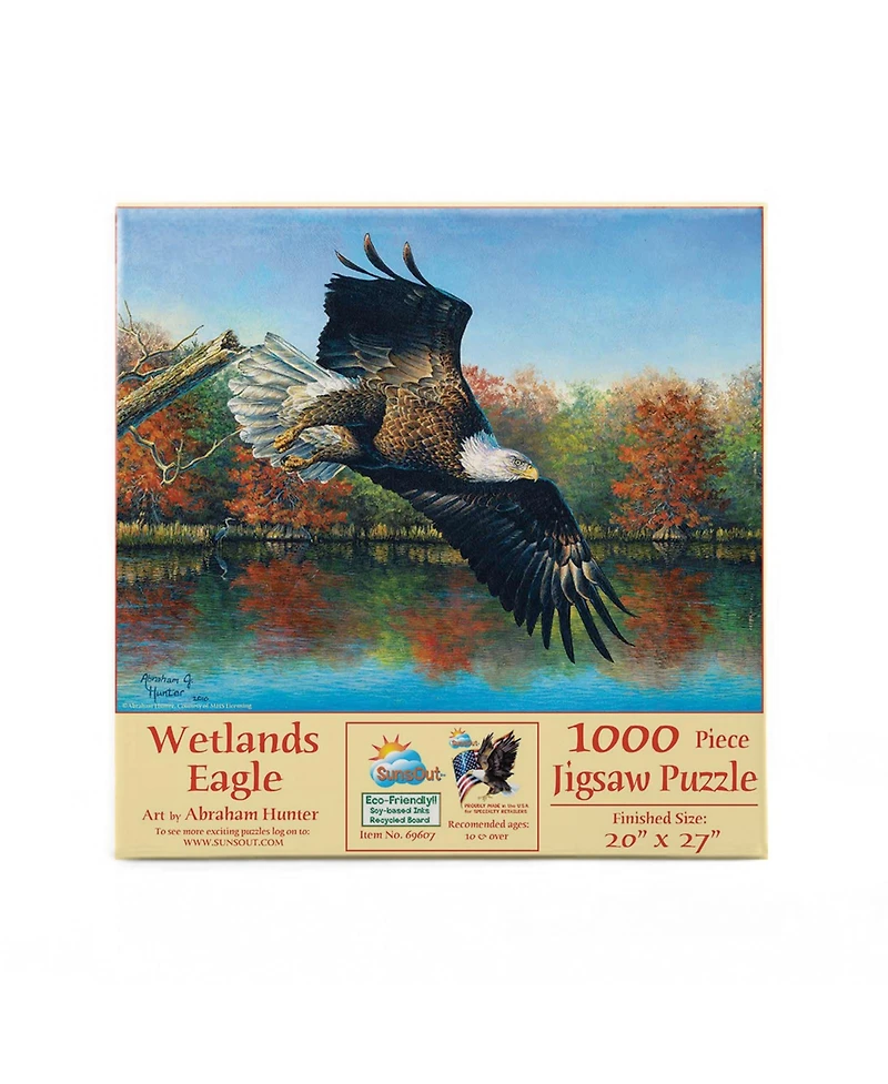 SunsOut Wetlands Eagle 1000 piece Jigsaw Puzzle for Adults