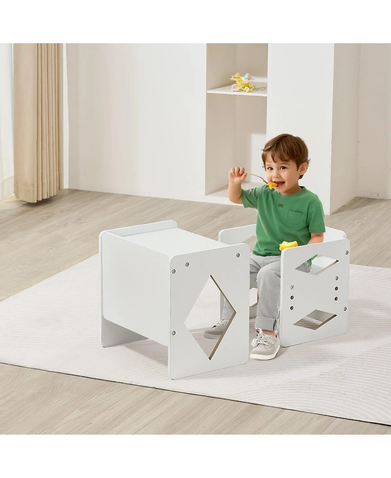 Slickblue Weaning Table and Chair Set Montessori Kids Activity Table and Chair