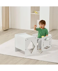 Slickblue Weaning Table and Chair Set Montessori Kids Activity Table and Chair