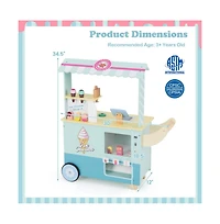 Hongge Kids Ice Cream Truck Pretend Play Set with Vending Features