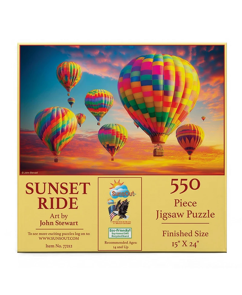 SunsOut Sunset Ride 550 piece Jigsaw Puzzle