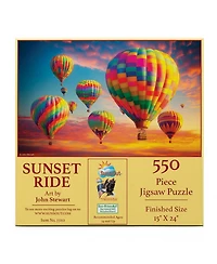 SunsOut Sunset Ride 550 piece Jigsaw Puzzle