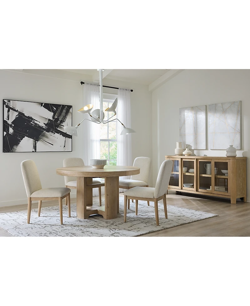 Furniture Marcel 5-pc. Dining Set ( Round Table & 4 Side Chairs)