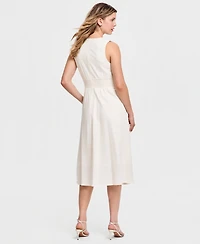 Sam Edelman Women's Pintuck-Waist Floral Midi Dress