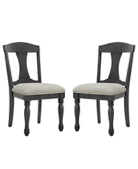 Streamdale Furniture Mid-Century Modern Upholstered Dining Chairs (Set of 2) for Kitchen, Living Room
