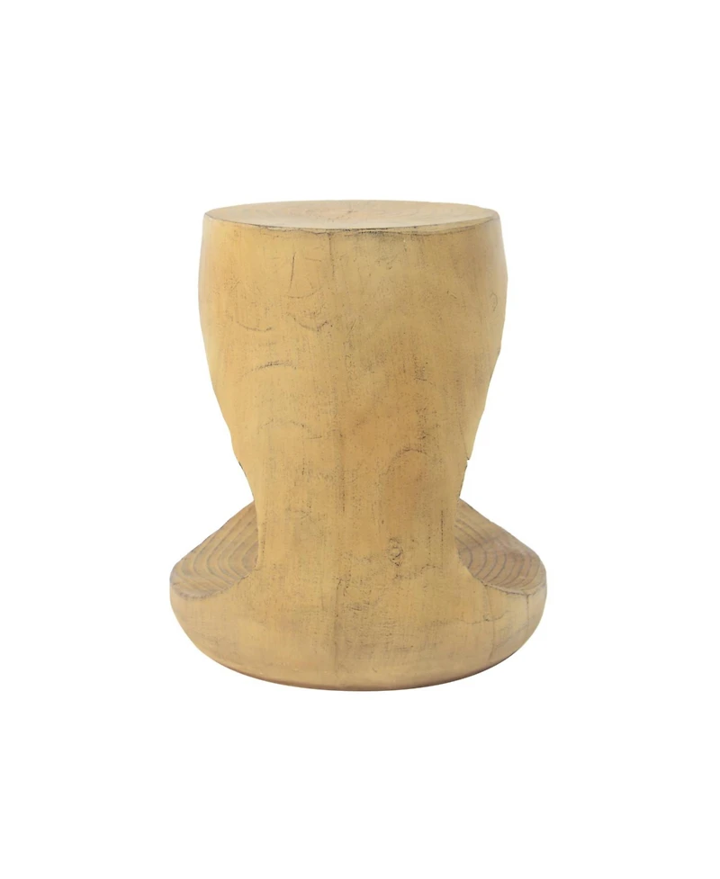 Streamdale Furniture Hollow Side Table, Wood-like texture, Natural Color