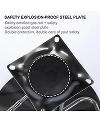 Streamdale Furniture Titanium Leather Bar Stool