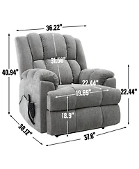 Streamdale Furniture Power Lift Recliner with Heat & Massage
