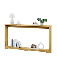 Streamdale Furniture + 70" + Wood + Corrugated Design + Console Table