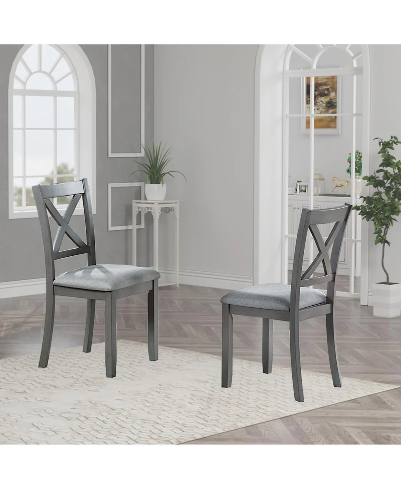 Streamdale Furniture Streamdale Dining Chairs Set of 4, Padded Seat
