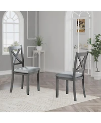 Streamdale Furniture Streamdale Dining Chairs Set of 4, Padded Seat