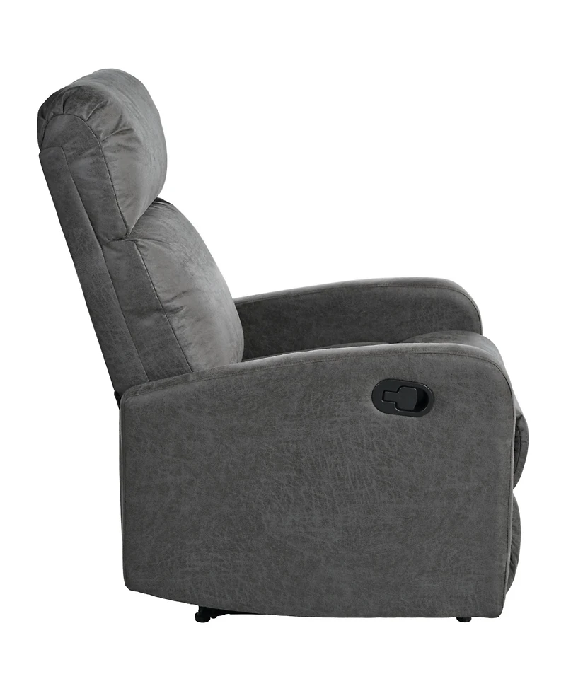 Streamdale Furniture Modern Manual Recliner Chair - Slate Grey