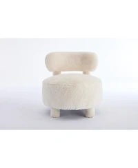 Streamdale Furniture Fur Fabric Accent Chair