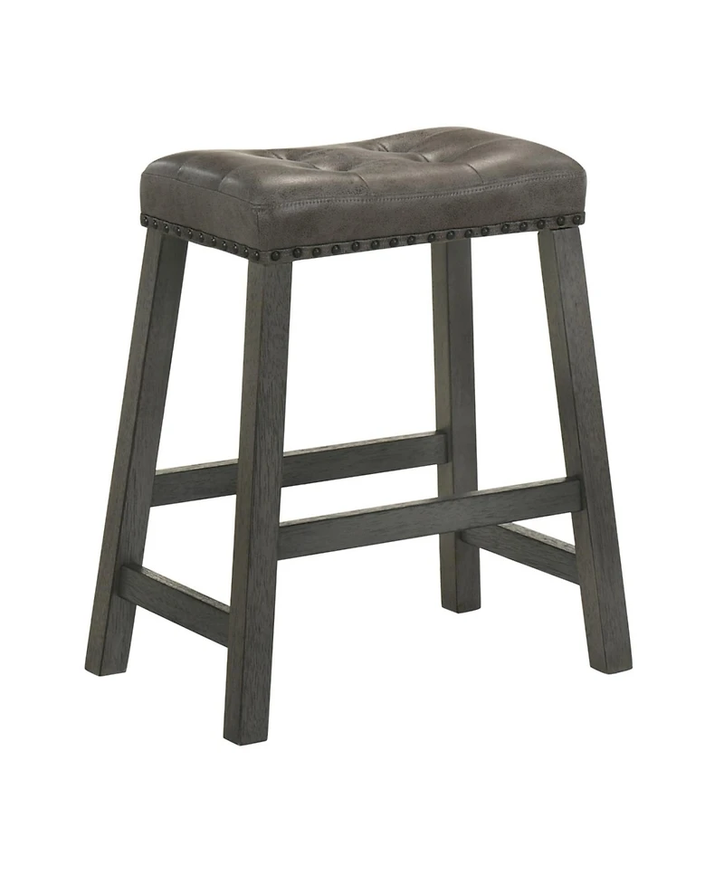 Streamdale Furniture Rustic Backless Counter Stool Set of 2