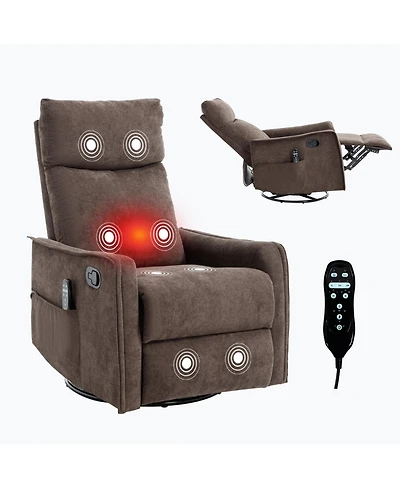 Streamdale Furniture + 1 Pc. + Fabric + Heat Massage