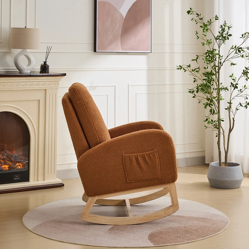 Streamdale Furniture Sherpa Glider Rocking Chair