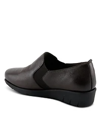 Spring Step Arete Women's Leather Wedge Slip-On Shoe With Supportive Outsole