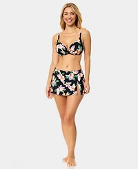 Island Escape Women's Floral Print Skirt