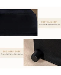 Zeus & Ruta Black Small Cat Sofa with Storage