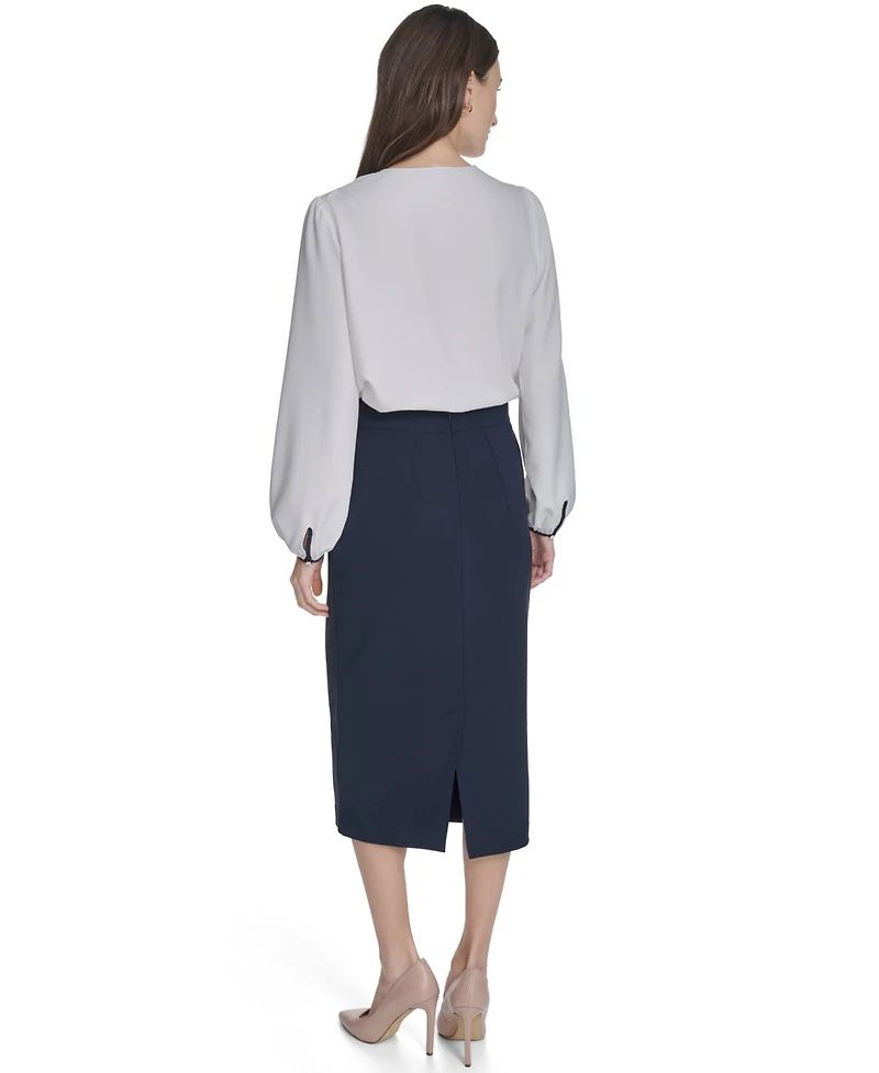 Tommy Hilfiger Women's Long-Sleeve Side Tie Top