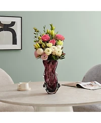 Danya B Sylvan Nodular Glass Grape Purple Tabletop Vase