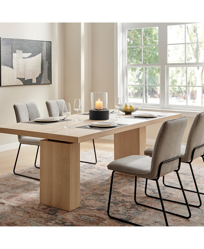 Danya B Pillar Hurricane Candleholder with Decorative Pebble Base