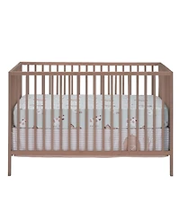 Bedtime Originals Baby Farmyard Friends Sage Green Nursery Fitted Crib Sheet