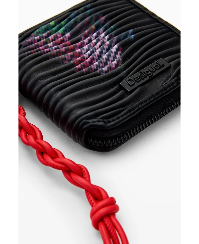 Desigual Women's Medium wallet with floral texture