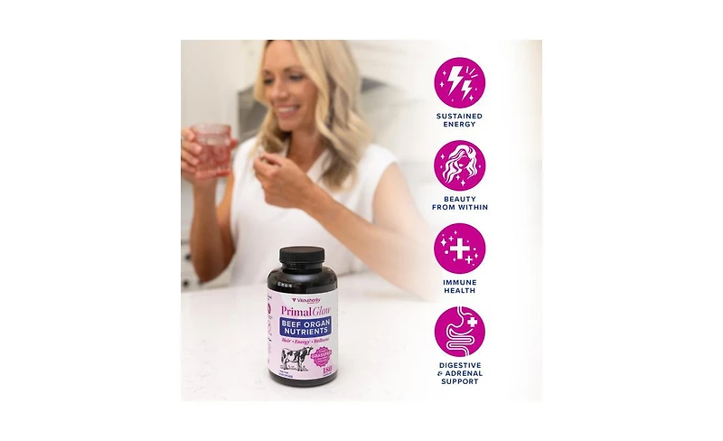 Vitauthority Primal Glow Beef Organ Caps, 180ct