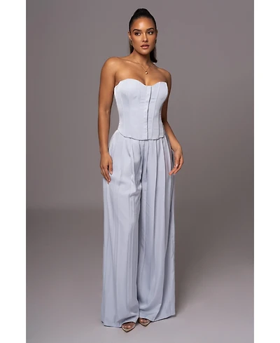 Jluxlabel Women's Clara Wide Leg Pleated Trousers