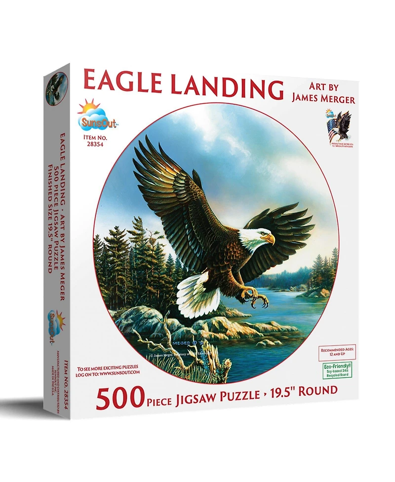 SunsOut Eagle Landing 500 piece Jigsaw Puzzle for Adults