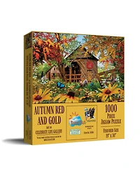 SunsOut Autumn Red and Gold 1000 piece Jigsaw Puzzle for Adults