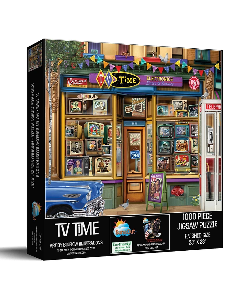 SunsOut Tv Time 1000 piece Jigsaw Puzzle for Adults