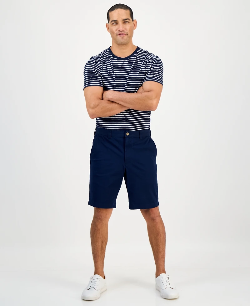 Club Room Men's Regular-Fit 9" 4-Way Stretch Shorts, Created for Macy's