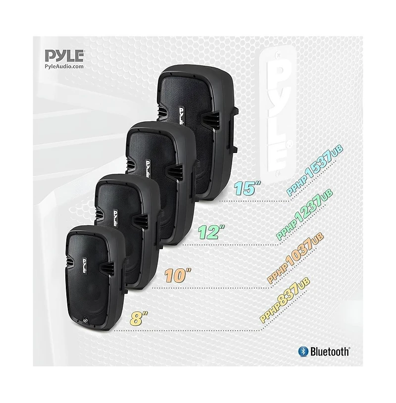 Pyle 12'' Bluetooth Pa Speaker System with Recording, Usb/Sd, and Fm Radio (PPHP1237UB)