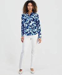 I.n.c. International Concepts Petite Floral-Print Shirt, Macy's Exclusive